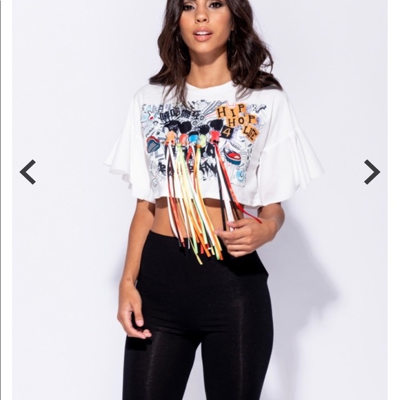 Graffiti ribbon top - Picture 3 of 3